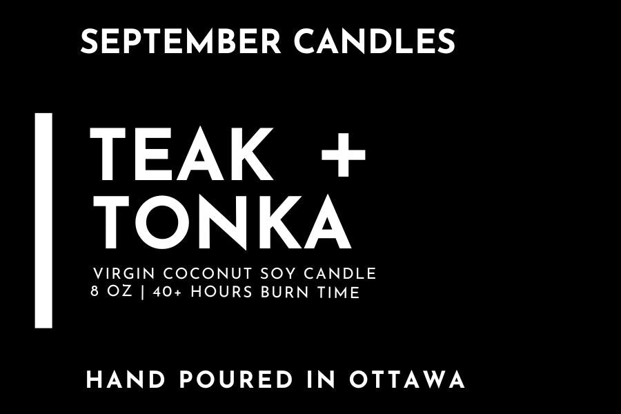 Teak + Tonka Candle